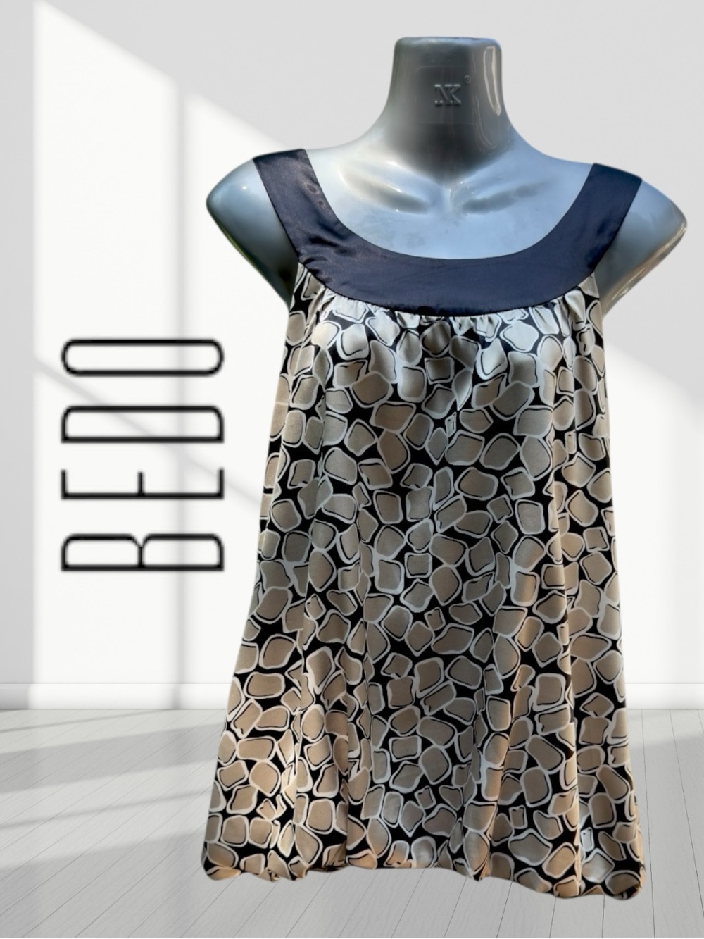 Bedo Black and Cream Top Size M